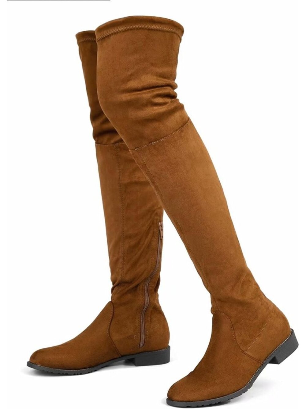 👢Women's Camel2 Over Knee High Boots Warm Winter Long Boot Side Zip Back Lace